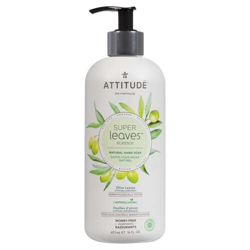 Attitude Natural Hand Soap Olive Leaves 473 ml