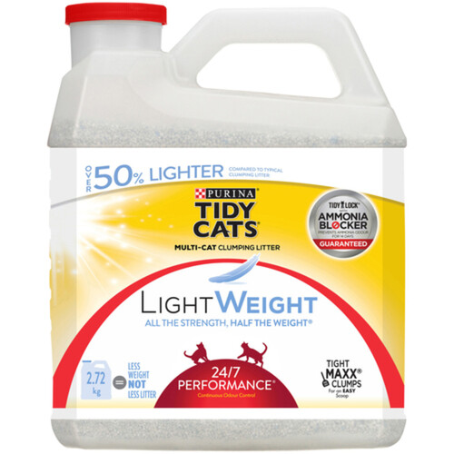 Tidy Cats Cat Litter LightWeight 24/7 Performance Multi-Cat 2.72 kg