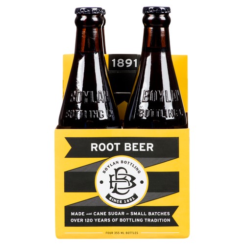 Boylan Soft Drink Root Beer 4 x 355 ml (bottles)