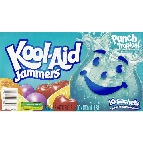 Kool-Aid Jammers Tropical Punch 10 x 180 ml