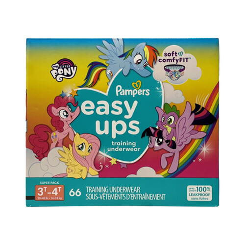 Pampers Easy Ups Training Underwear For Girls Size 3T-4T 66 Count