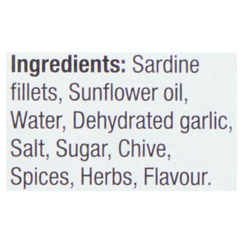 Clover Leaf Sardines Fillets Boneless Garlic & Chive In Oil 106 g