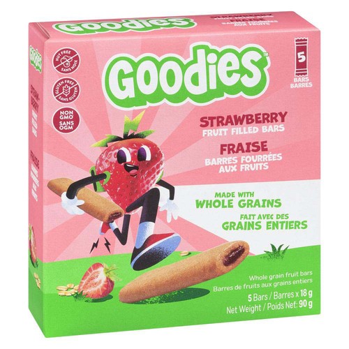 Goodies Fruit Filled Bars Strawberry 5 x 18 g