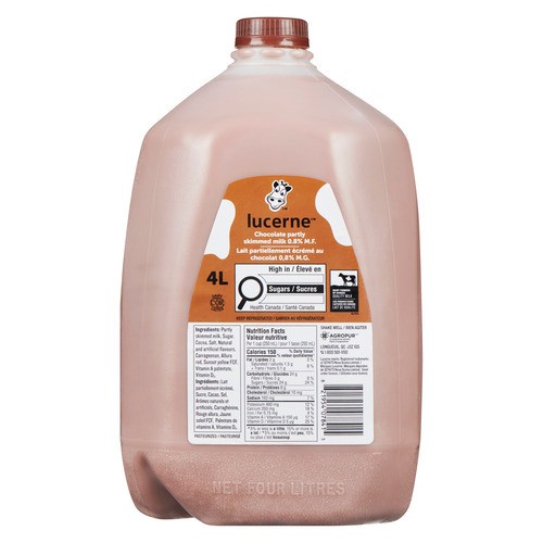 Lucerne Milk Jug 0.8% Chocolate 4 L