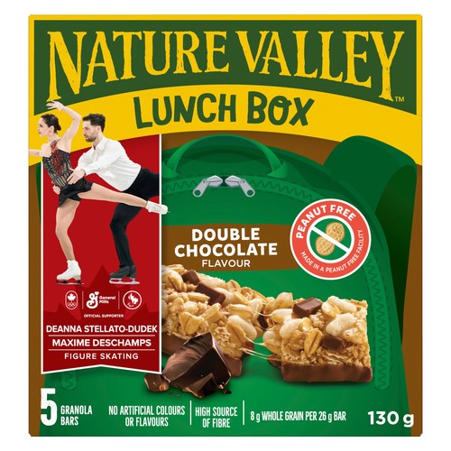 Nature Valley Lunch Box Peanut-Free Granola Bars Double Chocolate 5 x 26 g