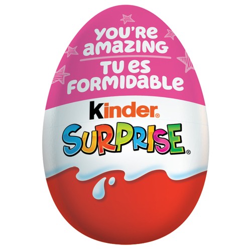 Kinder Surprise Pink Single Egg Milk Chocolate With Milky Lining 20 g