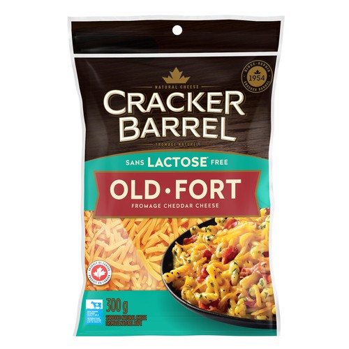 Cracker Barrel Lactose-Free Shredded Cheese Old Cheddar 300 g