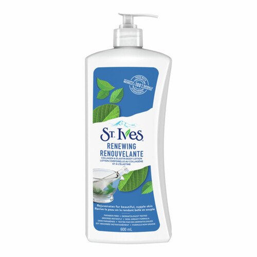 St. Ives Renewing Body Lotion Collagen Elastin Dry Skin Moisturizer 600 ml