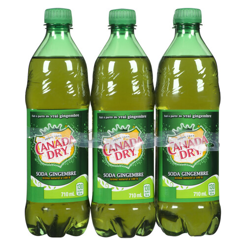 Canada Dry Ginger Ale 6 x 710 ml (bottles)