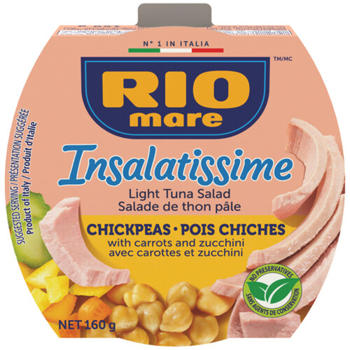 Rio Mare Insalatissime Tuna Salad Chickpeas Carrot & Zucchini 160 g