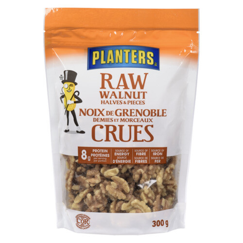 Planters Raw Walnuts Halves And Pieces 300 g