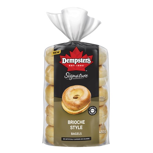 Dempster’s Signature Brioche Style Bagels 5 x 90 g