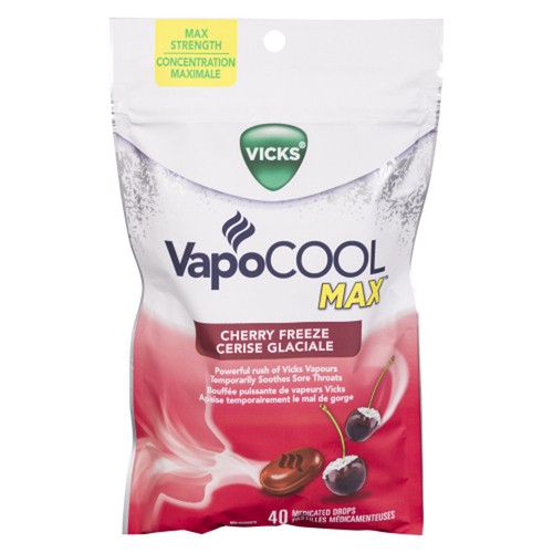 Vicks VapoCool Drops Cherry Freeze 40 Count