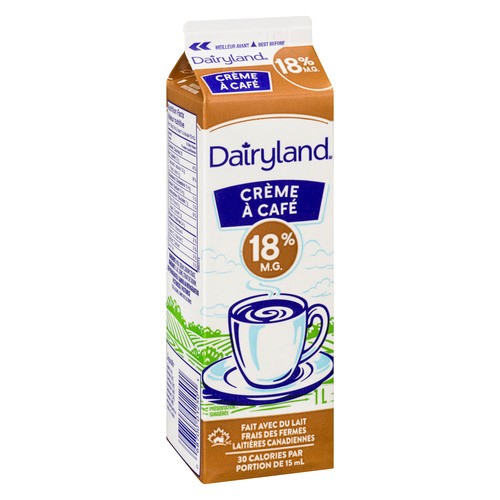 Dairyland 18% Coffee Cream 1 L