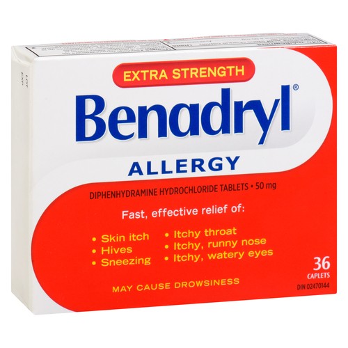 Benadryl Extra Strength Allergy Medication 36 EA