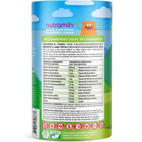 Nutramin Kids Multivitamins Vegan Gummies 90 Count