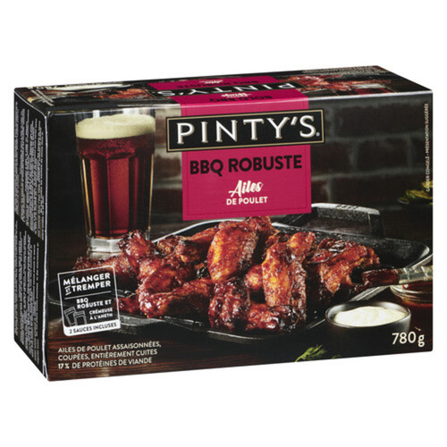 Pinty's  Frozen Chicken Wings Bold BBQ 780 g