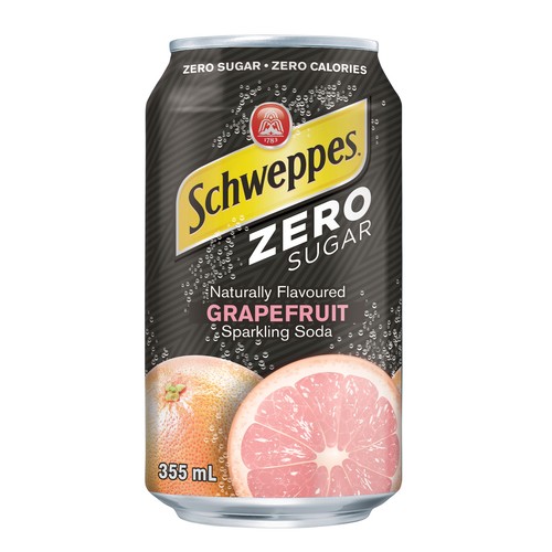Schweppes Soft Drink Zero Sugar Grapefruit 12 x 355 ml (cans)