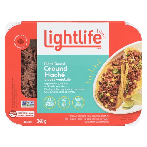 Lightlife Plant-Based Vegan Ground Meat 340 g (Frozen)