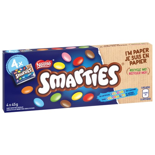 Smarties Candy Coated Milk Chocolate Multipack 180 g