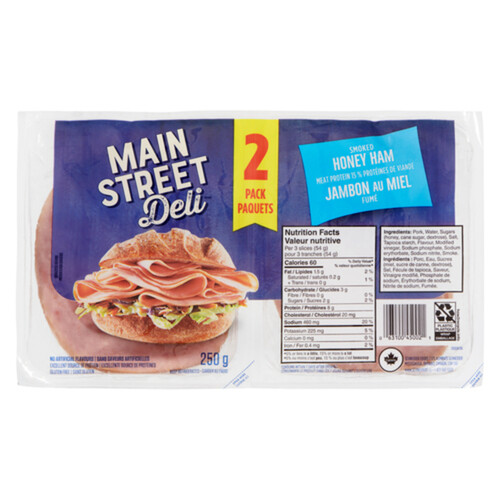 Main Street Deli Honey Ham Smoked 250 g