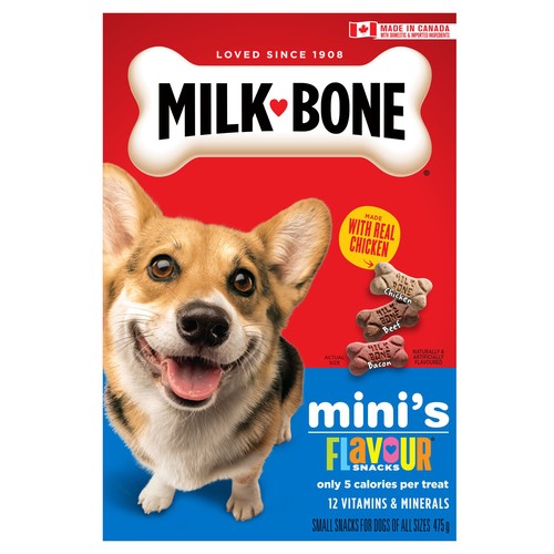 Milk-Bone Dog Treats 12 Minerals & Vitamins Mini's Snack Flavoured 475 g