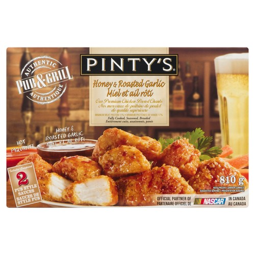 Pinty's Pub & Grill Frozen Chicken Breast Honey & Roasted Garlic 810 g
