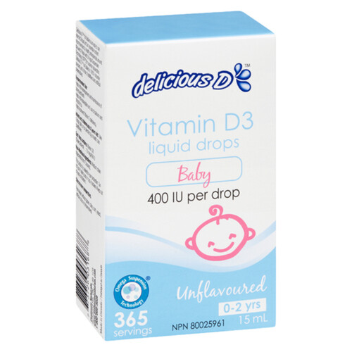 Delicious D Baby Vitamin D3 Liquid Drops 15 ml Voilà Online Groceries