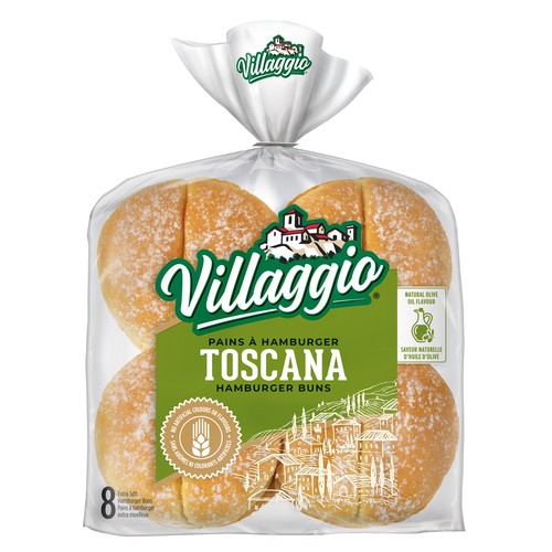 Villaggio Hamburger Buns Toscana Extra Soft 8 x 66 g