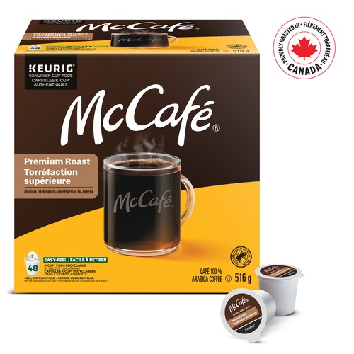 McCafé Coffee Pods Premium Dark Roast 48 K-Cups 516 g