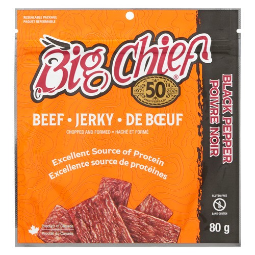 Big Chief Beef Jerky Black Pepper 80 g