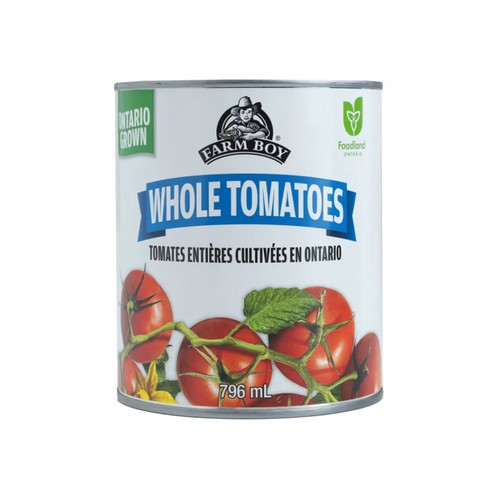 Farm Boy Canned Whole Tomatoes Peeled 796 ml