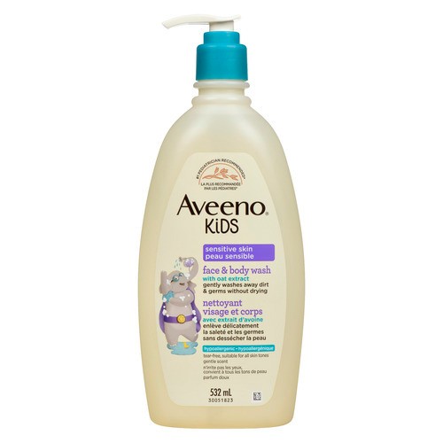 Aveeno Kids Face And Body Wash Sensitive Skin 532 ml