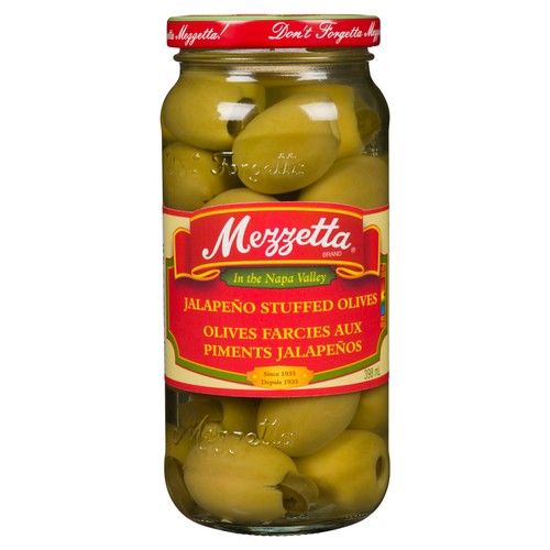 Mezzetta Jalapeno Stuffed Olives 398 ml