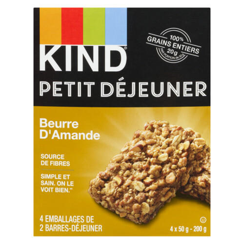 Kind Breakfast Bar Almond Butter 4 x 50 g