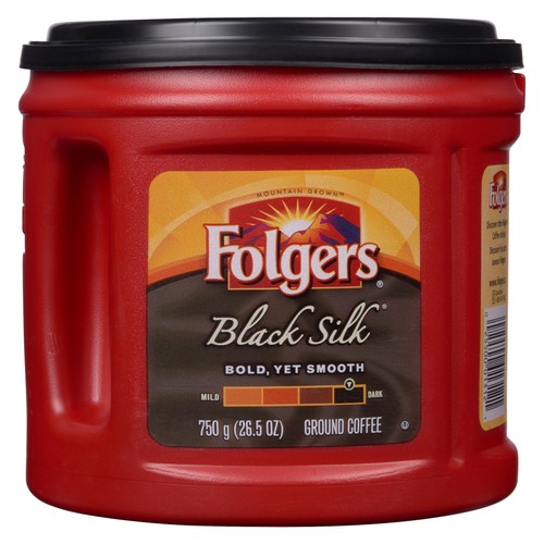 Folgers Ground Coffee Black Silk 750 g