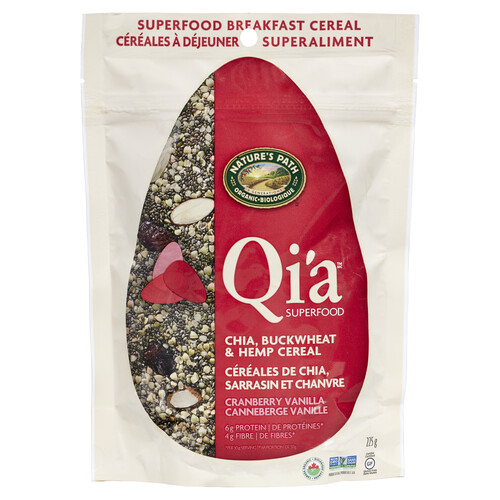 Nature's Path Qi'a Gluten-Free Cereal Cranberry Vanilla 225 g