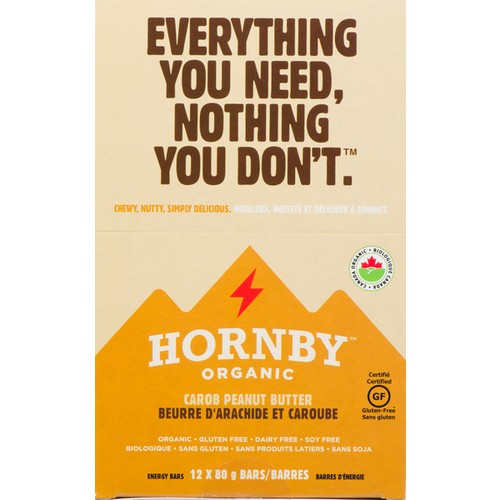 Hornby Island Gluten-Free Energy Bar Carob Peanut Butter 80 g