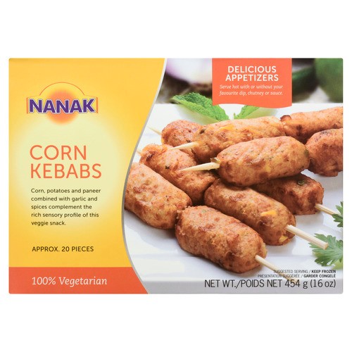 Nanak Corn Kebab 454 g (frozen)