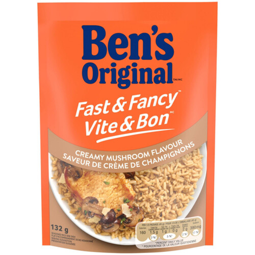 Ben's Original Fast & Fancy Rice Creamy Mushroom Flavour 132 g