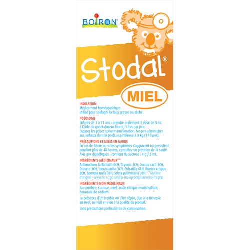 Boiron Stodal Children Cough Syrup Honey 125 ml