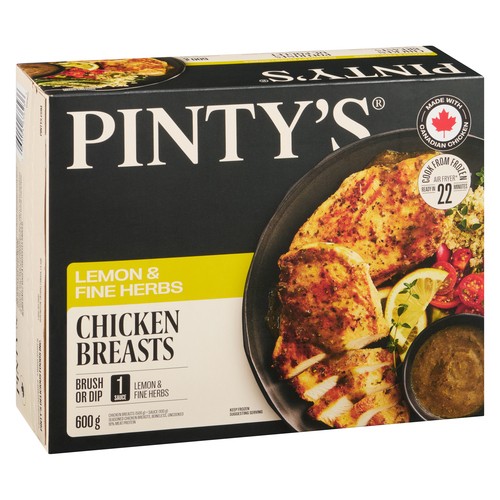 Pinty's Frozen Chicken Breast Boneless Lemon & Fine Herbs 600 g