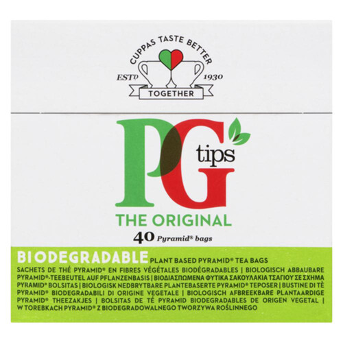 PG Tips Black Tea The Original 40 Tea Bags 116 g