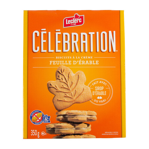 Leclerc Célébration Peanut Free Cookies Maple Leaf 350 g