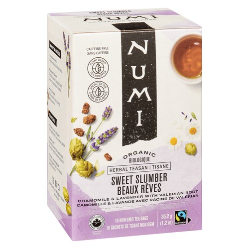 Numi Organic Herbal Teasan Sweet Slumber 16 Tea Bags 
