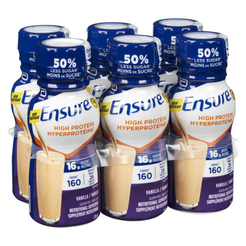 Ensure High Protein Nutritional Supplement Drink Vanilla 6 x 235 ml