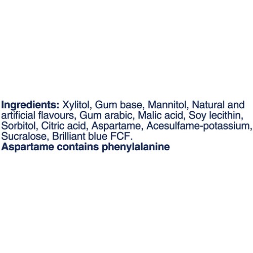 Excel Refreshers Sugar-Free Gum Blueberry 40 Pieces