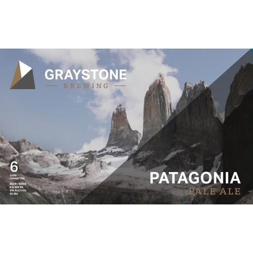 Graystone Beer 5% Alcohol Patagonia Pale Ale 6 x 355 ml (cans)