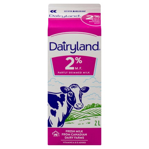 Dairyland 2% Milk Partly Skimmed 2 L