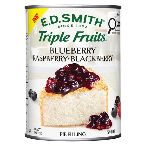 E.D. Smith Pie Filling Blueberry Raspberry And Blackberry 540 ml